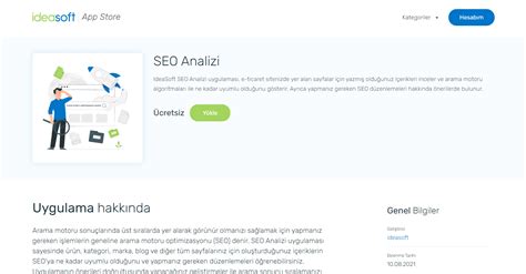 SEO Analizi Uygulaması Yardım IdeaSoft