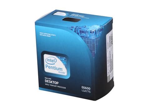 Intel Pentium E6600 Wolfdale 3 06GHz LGA 775 65W Dual Core Desktop