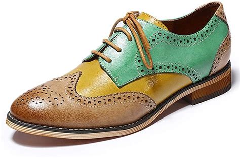 Amazon Mona Flying Women S Leather Perforated Brogue Wingtip