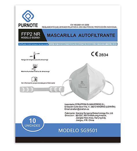 Mascarillas Ffp Homologadas Ce Certificadas