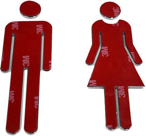 Sets Toilet Signs Self Adhesive Toilet Signs Toilet Stickers Toilet