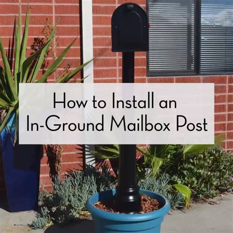 how to install mailbox post