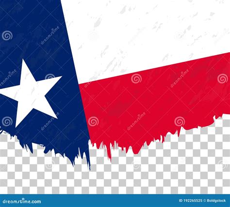 Grunge Style Flag Of Texas On A Transparent Background Stock Vector