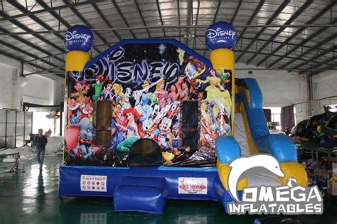 Bounce Houses With Slide Omega Inflatables Factory