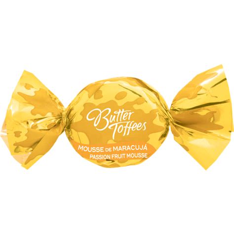 Bala de Caramelo Recheio de Mousse de Maracujá Arcor Butter Toffees