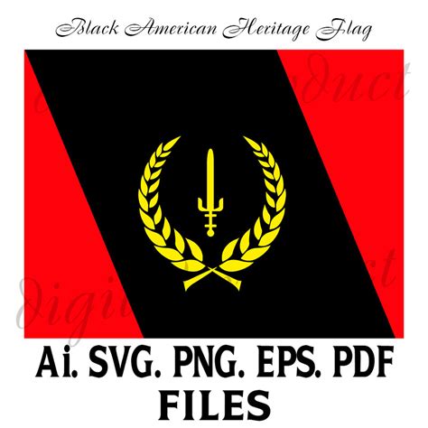 Black American Heritage Flag Svg Flag Black American Flag Inspire