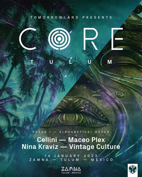 Tomorrowland Announces Debut Edition Of Core Tulum Tulum Mexico News