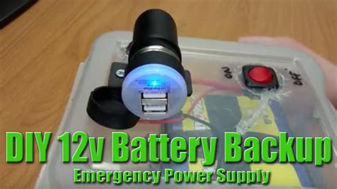 Diy Battery Backup Emergency 12v Power Bank Youtube