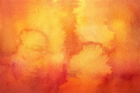 Autumn Watercolor Backgrounds In Textures On Yellow Images Creative Store