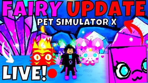 LIVE Fairy Update Trejdy Oraz Granie Z Widzami W Pet Simulator X