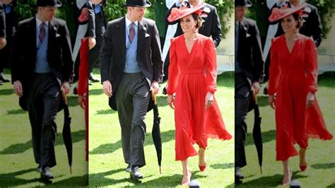 Kate Middleton S Bold Monochromatic Look Scorches At Royal Ascot