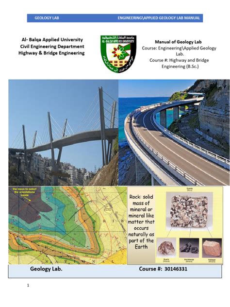 engineering geology lab manual  rock geology minerals