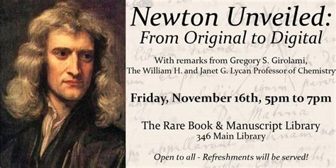 See An Original Isaac Newton Manuscript At The Rare Book Manuscript