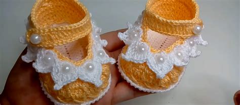 Crochet Baby Girl Shoes In 20 Minutes Crochet Ideas