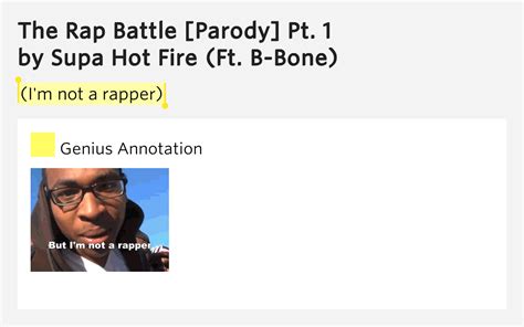 I M Not A Rapper The Rap Battle Parody Pt By Supa Hot Fire