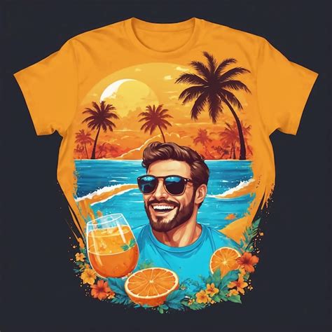 A Shirt With A Picture Of A Man Wearing Sunglasses And A Shirt That