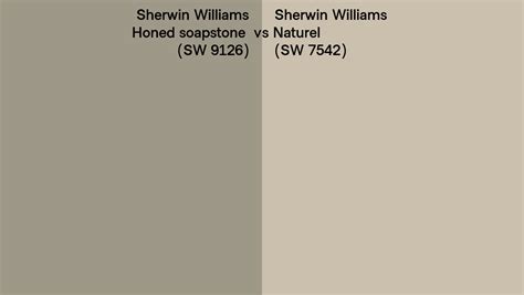 Sherwin Williams Honed Soapstone Vs Naturel Side By Side Comparison