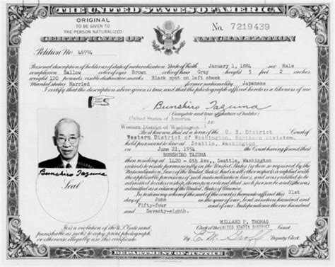 Sample Of Naturalization Certificate Certificate Of