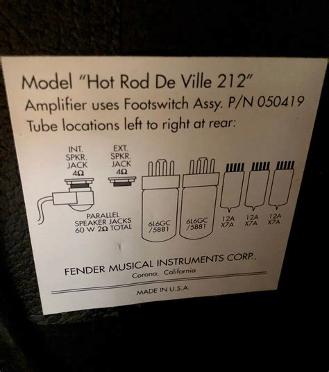 Hot Rod DeVille Fender Hot Rod DeVille Audiofanzine
