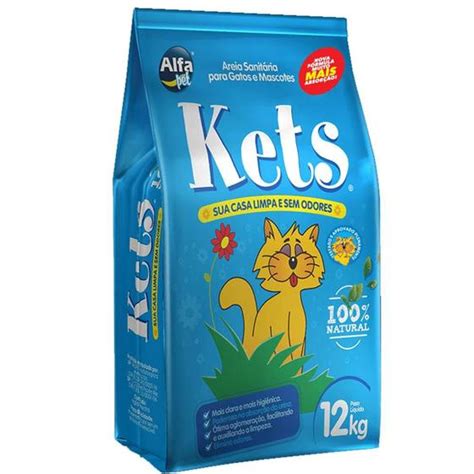 Areia Sanitária para Gatos Kets Azul 12 Kg Alfa Pet Areia para Gato