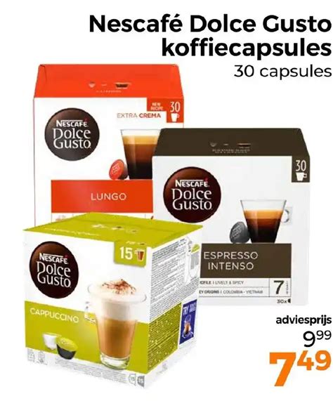 Nescafé Dolce Gusto koffiecapsules aanbieding bij Trekpleister