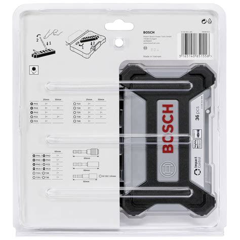 Sotel Bosch Sets De Puntas De Atornillar Pick And Clic Impact Control