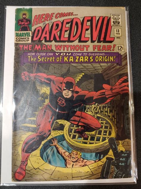 Daredevil Kazar Low Number Daredevil Comic Books Silver Age