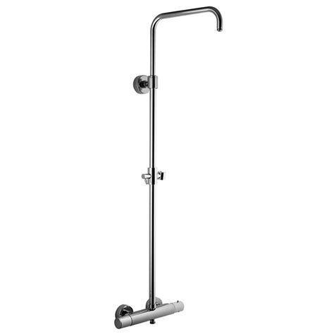 Exposed Thermostatic Shower Mixer With Shower Column Showerhead And