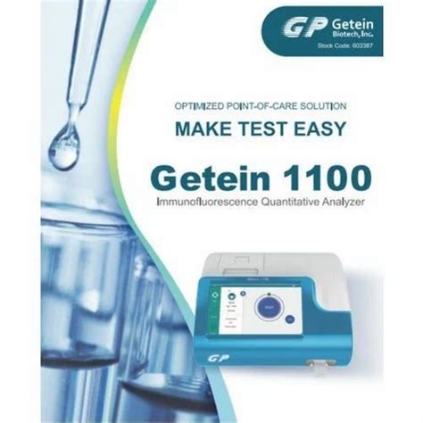 Semi Automatic Getein 1100 Immunofluorescence Quantitative Analyzer