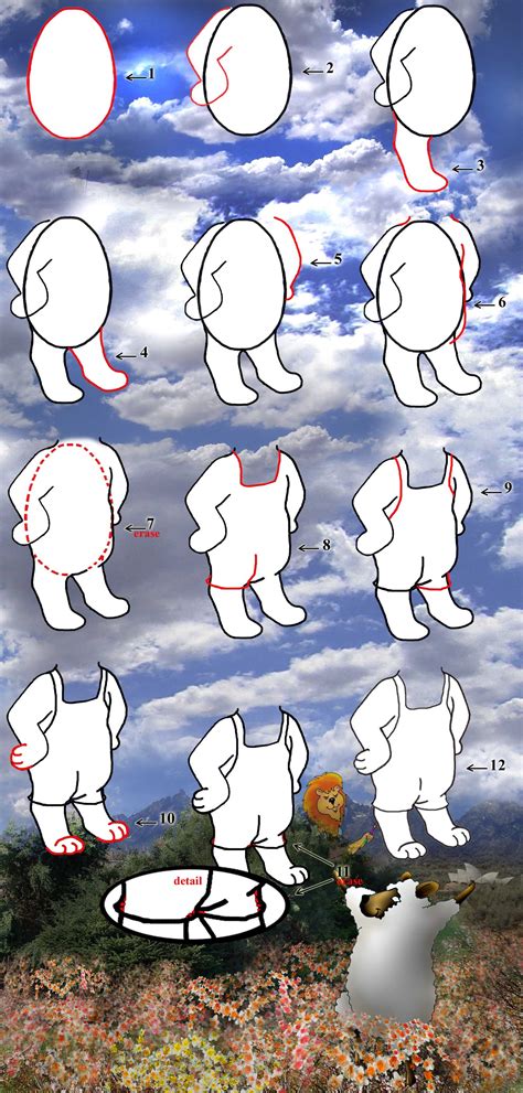 animal cartoon bodies