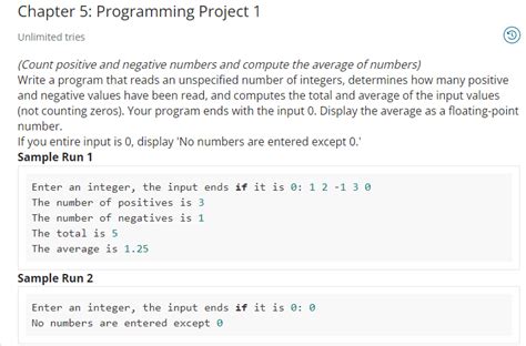 Solved C Write A Program That Reads An Unspecified