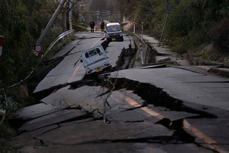 Japan earthquake damage photos: Buildings collapse in Wajima, Ishikawa