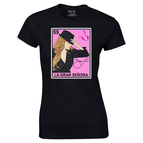 La Gran Senora Jenni Rivera Loteria Mexican Bingo Style Fashion T Shirt