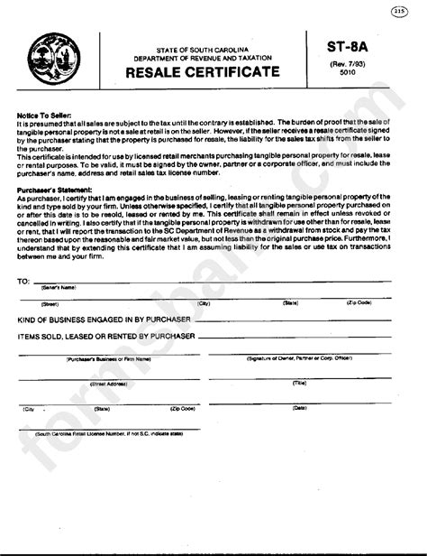 Look Up Resale Certificate By State