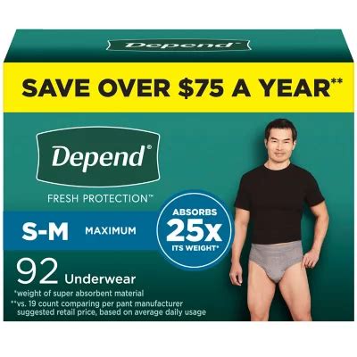 Depend Fresh Protection Incontinence Underwear For Men Choose Your