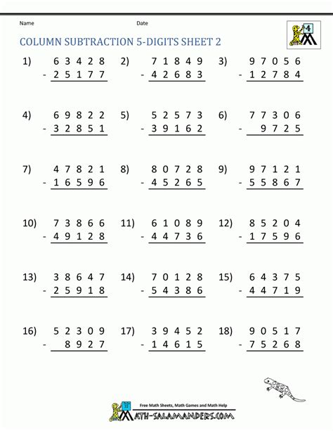 Grade 6 Addition And Subtraction