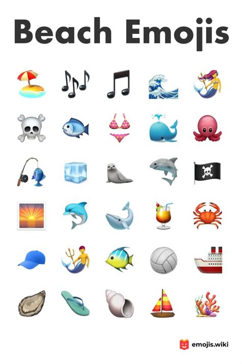 🏖 Beach Emojis | Emoji love, Emoji combinations, Emoji for instagram