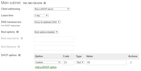 Setting Custom Dhcp Options Cisco Meraki Documentation