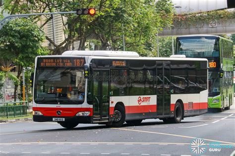 Bus 187 SMRT Buses Mercedes Benz Citaro SMB161D Land Transport Guru