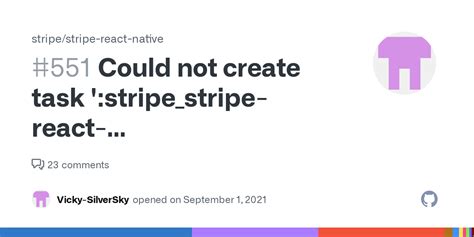 Could Not Create Task Stripe Stripe React Native CompileDebugKotlin