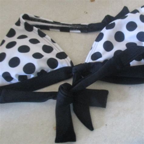 Guess Swim Guess Black White Polka Dot Bikini Swim Top New Nwt S Poshmark
