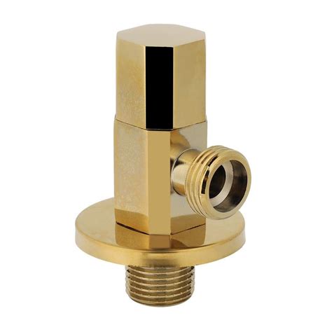 Buy Angle Valve Bathroom Brass Gold Angle Stop Valve Water Control Valve Faucet Angle Valve