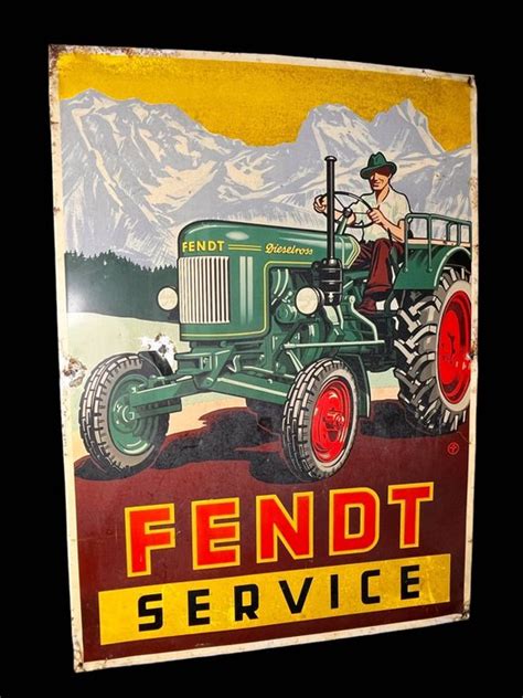 Sign - Fendt Service - Fendt - 1950-1960 - Catawiki