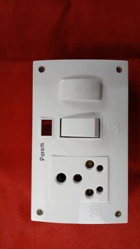 White Shock Proof Less Power Consumption Flame Resistance Modular Switch Electrical Socket At