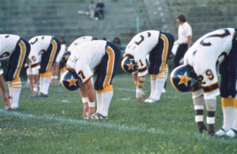 The New York Stars Home Uniform World Football League Football