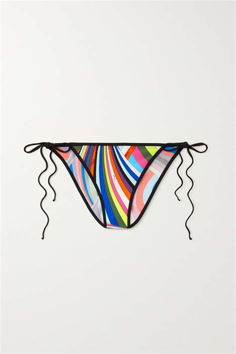 Pucci Printed Bikini Briefs Net A Porter