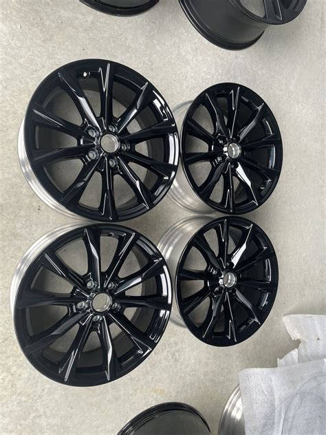 Honda Gloss Black Wheels Rims Inch Factory Oem Crv Civic Accord Set