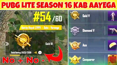 Pubg Lite New Season Kab Aayega Pubg Lite Season Tier Rewards