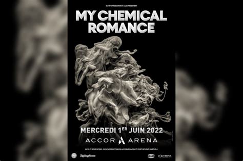 My Chemical Romance En Concert L Accor Arena De Paris En Juin