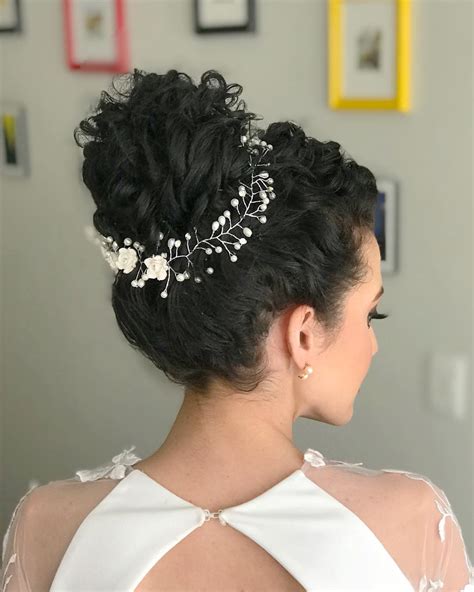 Descubra Image Penteado Cabelo Cacheado Para Noiva Thptnganamst Edu Vn